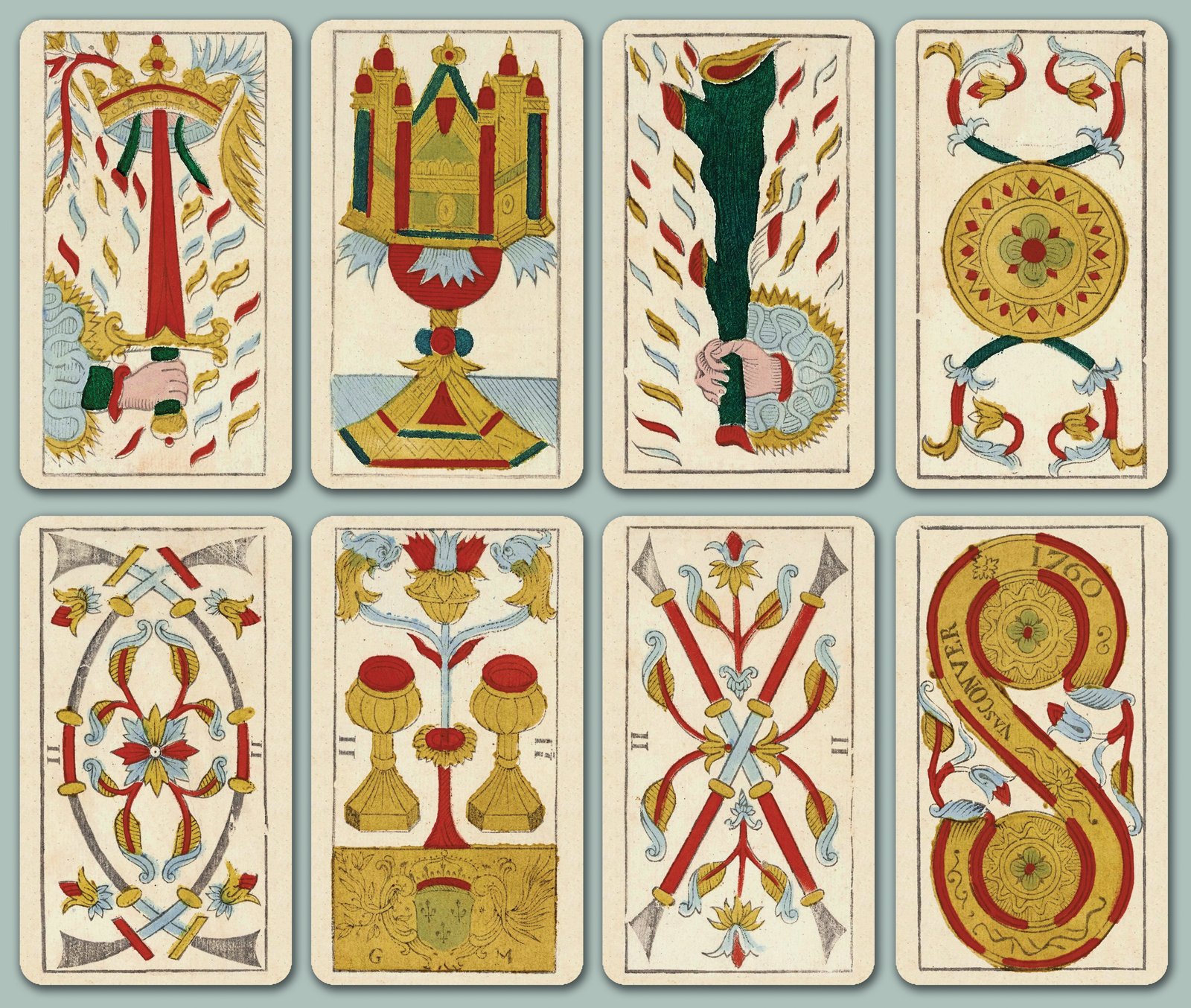 The Cartomancer — Nicholas Conver Tarot, c. 1760